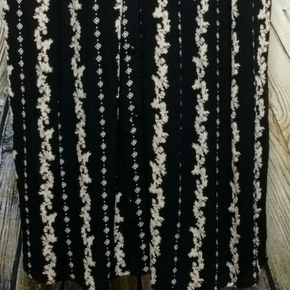 Francescas Black and White Floral maxi dress small - Picture 6 of 6